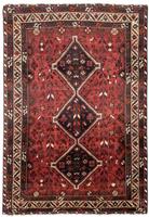 morgenland Wollen kleed Shiraz medaillon rosso scuro 307 x 210 cm Uniek exemplaar met certificaat