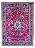 morgenland Wollen kleed Tabriz 40 Raj medaillon viola 272 x 205 cm Uniek exemplaar met certificaat