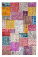 morgenland Wollen kleed Patchwork patchwork 185 x 123 cm Handgeknoopt