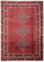 morgenland Wollen kleed Shiraz medaillon rosso 310 x 215 cm Uniek exemplaar met certificaat