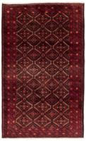 morgenland Wollen kleed Belutsch geheel gedessineerd rosso 193 x 111 cm Handgeknoopt