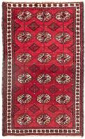morgenland Wollen kleed Belutsch geheel gedessineerd rosso 165 x 108 cm Handgeknoopt