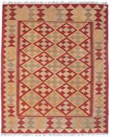 morgenland Wollen kleed Kelim Fars geheel gedessineerd 245 x 168 cm Omkeerbaar tapijt