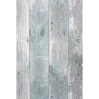 TOPCHIC Tapete Wooden Planks Grau und Blau - 