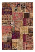 morgenland Wollen kleed Patchwork patchwork 234 x 164 cm Handgeknoopt