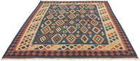 morgenland Wollen kleed Kelim Fars geheel gedessineerd 212 x 197 cm Omkeerbaar tapijt