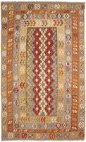 Morgenland Wollteppich Kelim Maimene Nomadisch 290 x 193 cm, rechteckig, 0,4 mm Höhe, Wendeteppich