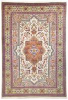 morgenland Wollen kleed Tabriz medaillon beige 300 x 205 cm Uniek exemplaar met certificaat