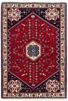 morgenland Wollen kleed Abadeh medaillon rosso scuro 145 x 100 cm Handgeknoopt