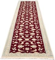 Wollteppich Nain Medaillon Rosso scuro 300 x 300 cm, morgenland, rund, Höhe: 10 mm, Unikat mit Zertifikat