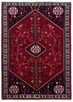 morgenland Wollen kleed Abadeh medaillon rosso scuro 152 x 110 cm Handgeknoopt