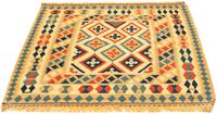 morgenland Wollen kleed Kelim Fars uni 259 x 160 cm Omkeerbaar tapijt