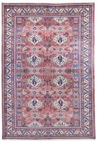 Morgenland Wollteppich Abadeh Nomadisch Rosso chiaro 297 x 198 cm, rechteckig, 1 mm Höhe, Unikat mit Zertifikat