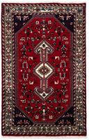 morgenland Wollen kleed Abadeh medaillon rosso scuro 149 x 106 cm Handgeknoopt