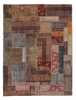 morgenland Wollen kleed Patchwork patchwork 272 x 181 cm Handgeknoopt
