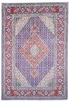 morgenland Wollen kleed Tabriz 40 Raj medaillon Blu 300 x 200 cm Uniek exemplaar met certificaat