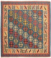 morgenland Wollen kleed Kelim Fars geheel gedessineerd 178 x 123 cm Omkeerbaar tapijt