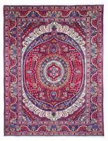 morgenland Wollen kleed Tabriz 40 Raj medaillon rosso 300 x 204 cm Uniek exemplaar met certificaat