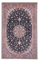 morgenland Wollen kleed Tabriz 40 Raj medaillon Blu scuro 308 x 201 cm Uniek exemplaar met certificaat