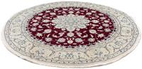 Wollteppich Nain Medaillon Rosso scuro 290 x 290 cm, morgenland, rund, Höhe: 10 mm, Unikat mit Zertifikat