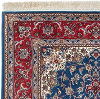 morgenland Wollen kleed Isfahan medaillon 207 x 134 cm Uniek exemplaar met certificaat