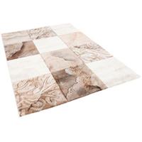 Pergamon Designer Teppich Maui Karo Barock Teppiche beige/braun Gr. 80 x 150