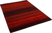 THEKO Natur Teppich Indo Gabbeh Indira Verlauf Teppiche weinrot Gr. 200 x 290