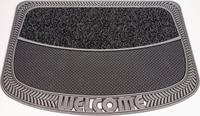 CarFashion Fußmatte »TC Clean Weaves, Welcome«, , rechteckig, Höhe 8 mm, Schmutzfangmatte, mit Spruch, In- und Outdoor geeignet