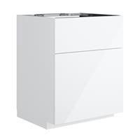 Neoro n50 Waschtischunterschrank für Konsole mit 2 Auszügen, BN0441WH