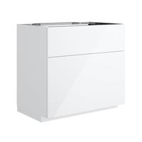 Neoro n50 Waschtischunterschrank für Konsole mit 2 Auszügen, BN0442WH