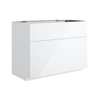 Neoro n50 Waschtischunterschrank für Konsole mit 2 Auszügen, BN0443WH