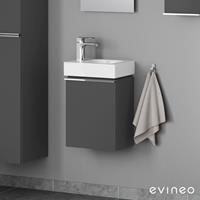Evineo ineo4 Handwaschbeckenunterschrank mit 1 Tür, mit Griff, BE0216AN