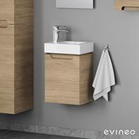 Evineo ineo5 Handwaschbeckenunterschrank mit 1 Tür, mit Griffmulde, BE0316OA