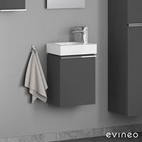 Evineo ineo4 Handwaschbeckenunterschrank mit 1 Tür, mit Griff, BE0215AN