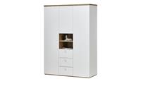 Kleiderschrank 3-türig ¦ weiß ¦ Maße (cm): B: 150 H: 210 T: 60,7  - Möbel Kraft