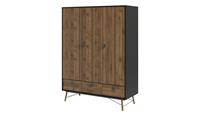 Drehtürenschrank ¦ holzfarben ¦ Maße (cm): B: 150 H: 200 T: 60  - Möbel Kraft