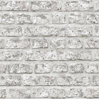 Topchic Behang Brick Wall donkergrijs