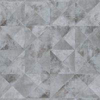 Topchic Behang Graphic Shapes Facet metallic grijs