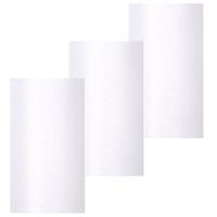 3x rollen glitter tule decoratie stof wit 15 cm breed x 9 meter lang -