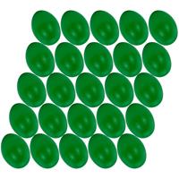 100x stuks groen hobby knutselen eieren van plastic 4.5 cm -