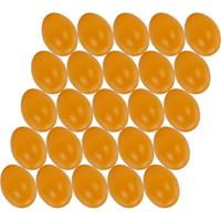 100x stuks licht oranje hobby knutselen eieren van plastic 4.5 cm -