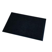 3x stuks deurmatten/droogloopmatten Memphis zwart x 60 cm -
