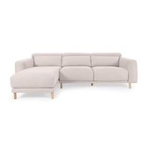 Kave Home Loungebank Singa Links, Chenille - Wit