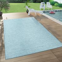 PACO HOME In- & Outdoor-Teppich FÃ¼r Wohnzimmer, Balkon, Terrasse, Flachgewebe In Blau 80x250 cm - 