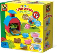 SES CREATIVE Children's Farm Sounds Dough Set, 3 Years and Above (00419)