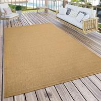 PACO HOME Outdoor Teppich Wetterfest Balkon KÃ¼che Terrasse Einfarbig Modern Gelb Senfgelb 80x150 cm - 