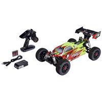 Carson RC Sport Virus 4.1 Neon-geel Brushless 1:8 RC auto Elektro Buggy 4WD RTR 2,4 GHz
