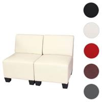 HWC Mendler Modular 2-Sitzer Sofa creme