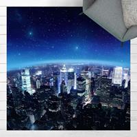 Bilderwelten Vinyl-Teppich - Illuminated New York - Quadrat 1:1 GrÃ¶ÃŸe HxB: 40cm x 40cm
