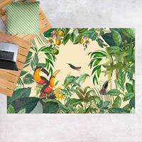 Bilderwelten Vinyl-Teppich - Vintage Collage - Tukan im Dschungel - Querformat 2:3 GrÃ¶ÃŸe HxB: 40cm x 60cm
